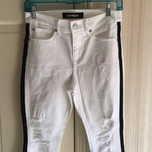 Express white jeans